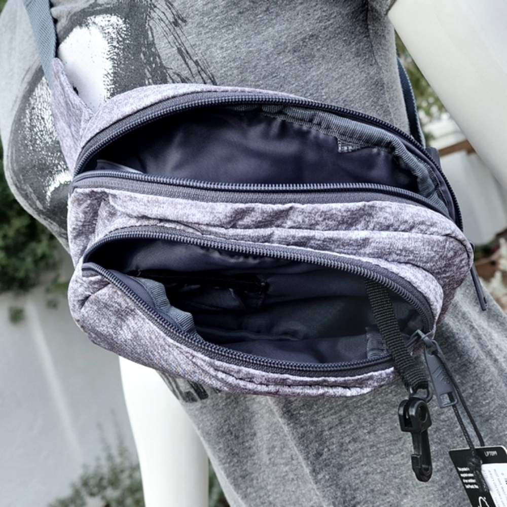 ADIDAS Must Have Waist Pack Belly Bag Fanny Pack Crossbody Purse Gray Unisex - Picture 10 of 16